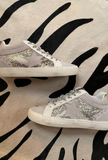 Bounce Sneaker in White Snake