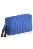 Ezra Small Cosmetic Pouch in Blue