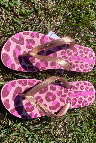 Kids Flip Flop , Leopard